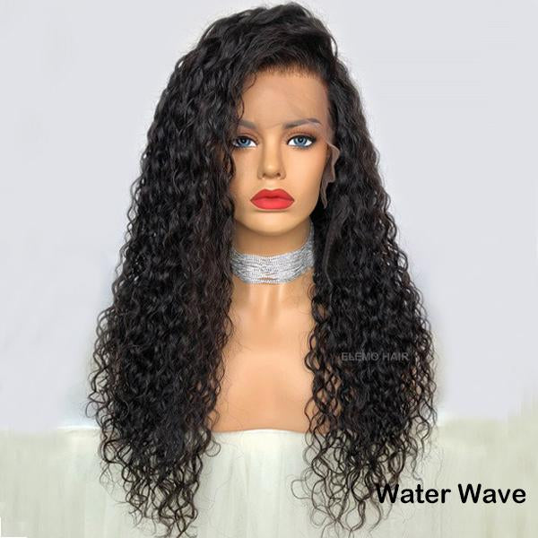 Undetectable Pre-Make Fake Scalp Glueless 13×6 Lace Front Wig Water Wave / 8 Inches