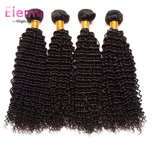 Peruvian Kinky Curly Virgin Hair Bundles 4PCS/Lot