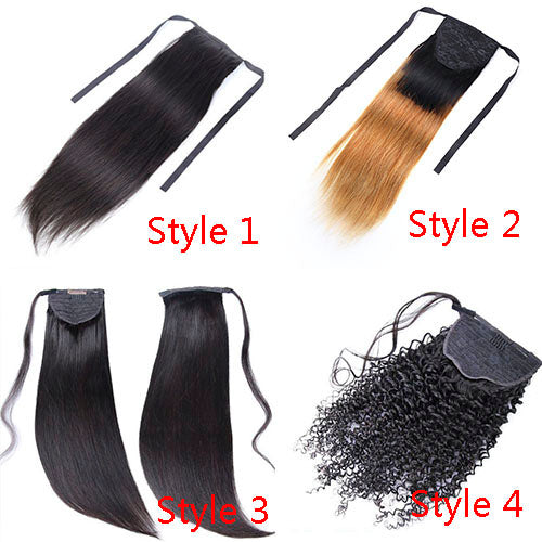 2 Colors 4 Styles Sleek Ponytail Easy to Install