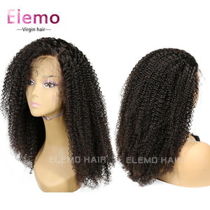 Kinky Curly 360 Lace Frontal Wig 100% Human Hair Virgin