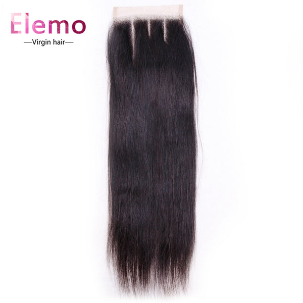 Straight Hair Lace Closure 4×4 Three/Middle/Free Part