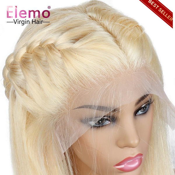 200% Density 613 Blonde Lace Front Wigs Pre Plucked