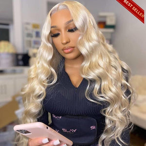 200% Density 613 Blonde 13X6 Lace Front Wigs Pre Plucked