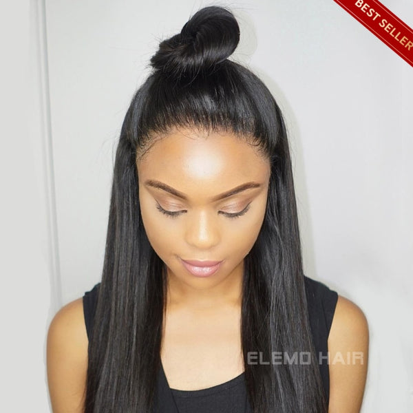 250% Density Straight Hair 360 Lace Frontal Wig Virgin