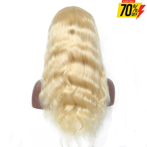 613 Blonde Human Hair Body Wave 360 Frontal Wig