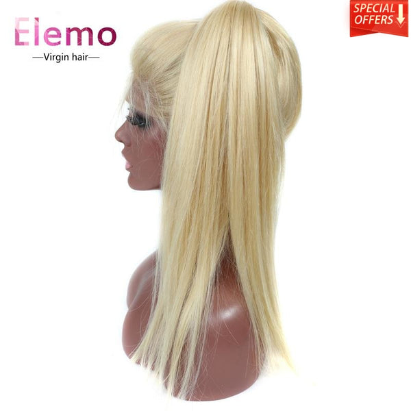 613 Blonde Straight Hair Full Lace Wig Wigs