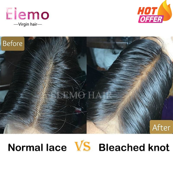 Bleached Knots 13X6 Deep Part Short Bob Lace Front Wigs