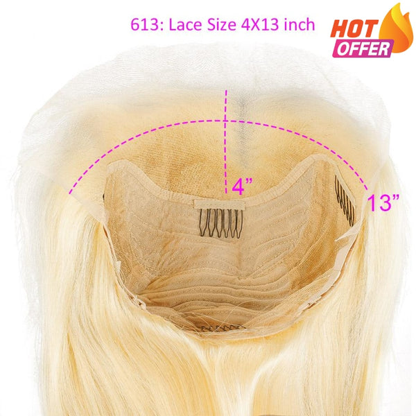 Blunt Cut Bob Wig 613 Blonde Lace Front Wigs
