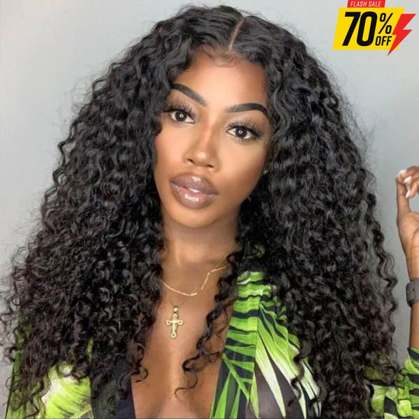 Pre-Plucked Best Grade Curly Full Lace Wig 16 Inches