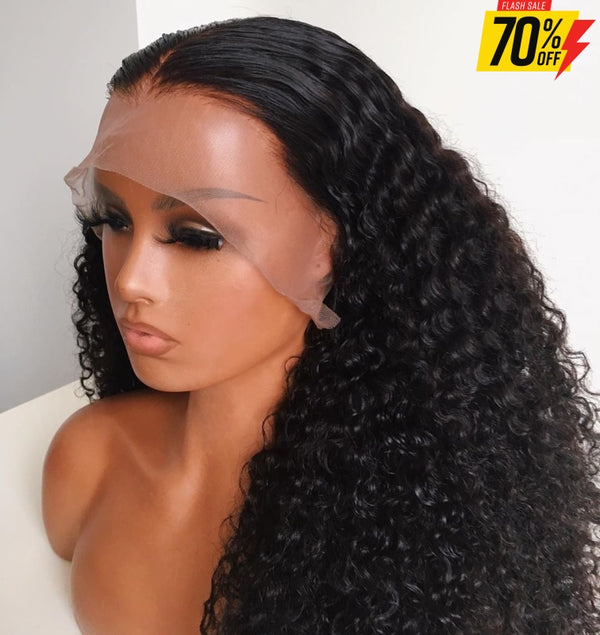 Pre-Plucked Best Grade Curly Full Lace Wig