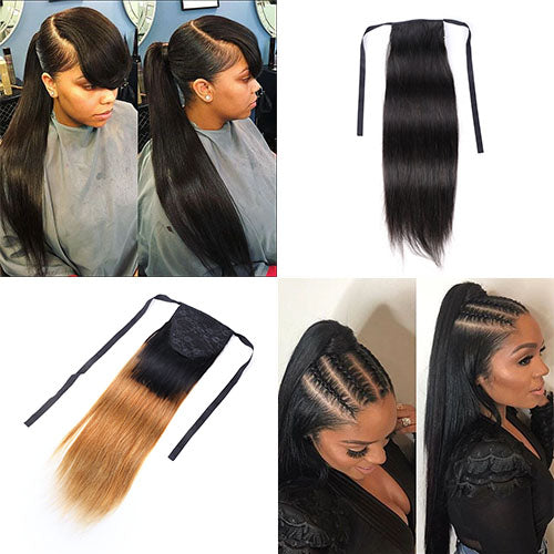 2 Colors 4 Styles Sleek Ponytail Easy to Install