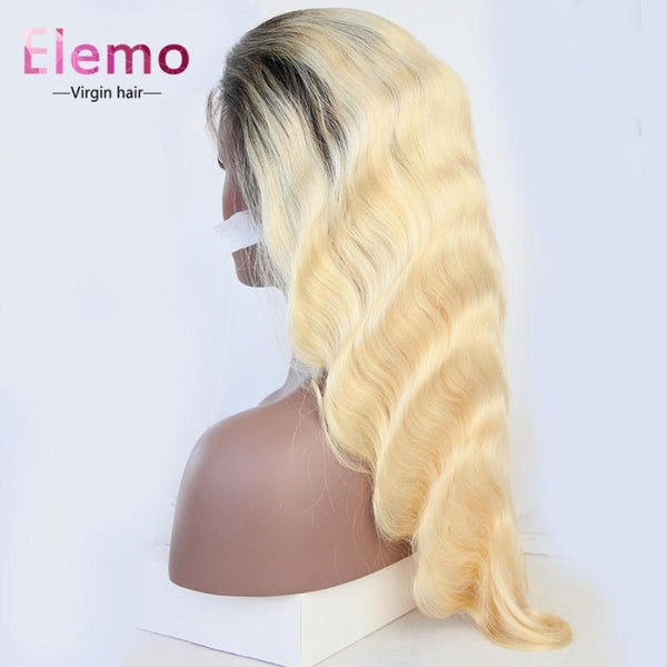 1B / 613 Blonde Body Wave Full Lace Wig Wigs