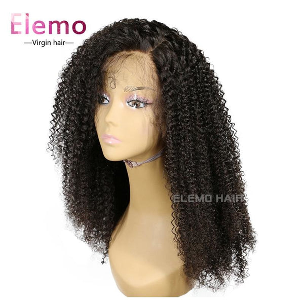 Pre-Plucked Kinky Curly Lace Front Wig Virgin Hair