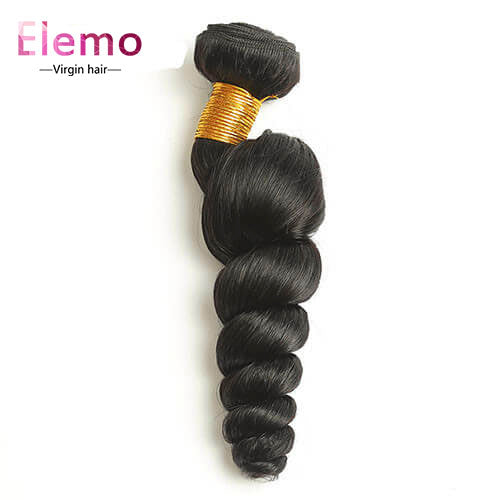 Peruvian Loose Wave Human Hair Weave 1 Bundle
