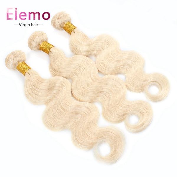 Elemo 613 Blonde Body Wave Human Hair 3Bundles/lot
