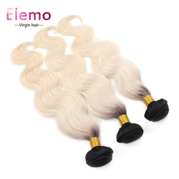 Elemo Body Wave Bundles T1B/613# Blonde Hair