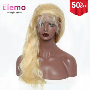 613 Blonde Body Wave 360 Frontal Human Hair Wig Virgin