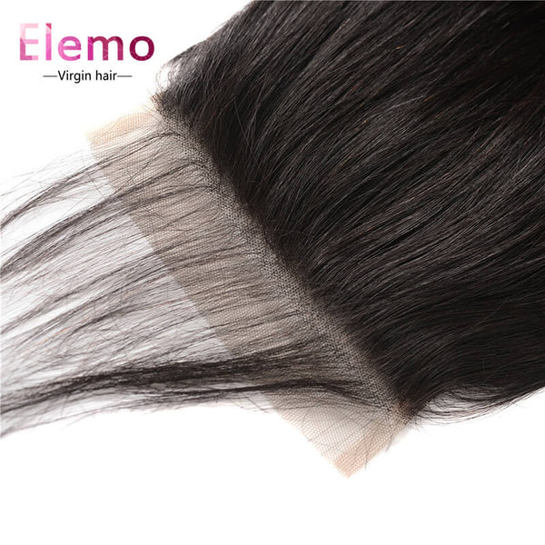 Straight 7x7 Closure Free Part Human Hair Lace Closure With Baby Hair