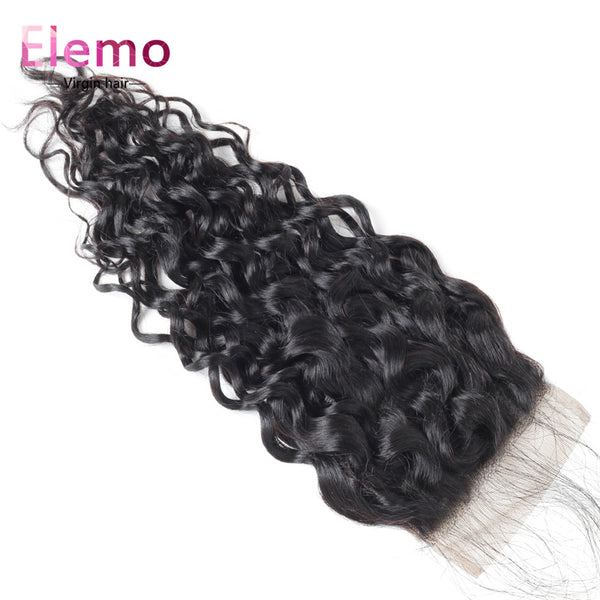 Water Wave Lace Closure 4×4 Three/Middle/Free Part