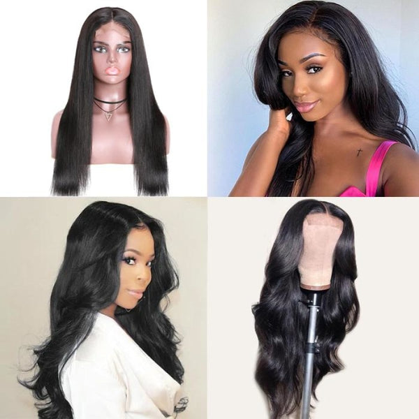 pre plucked lace closure wig human hair wigs