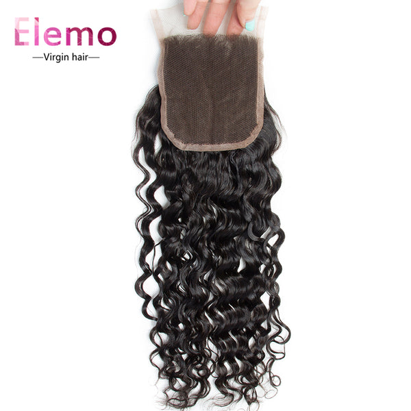 Water Wave Lace Closure 4×4 Three/Middle/Free Part