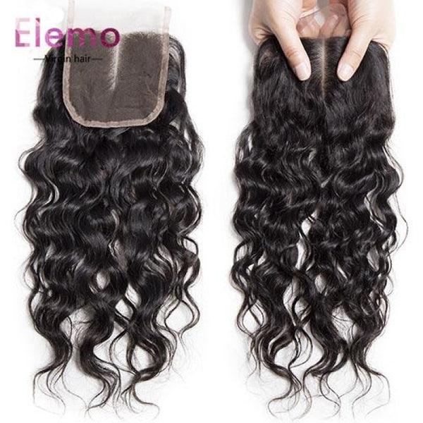 Peruvian Water Wave Hair 3 Bundles+Closure Virgin