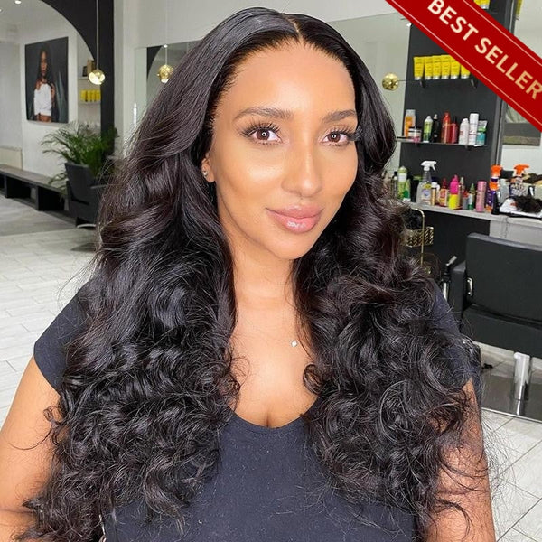 Undetectable Transparent Lace 13X4 Glueless Front Wig Loose Wave / 18 Inches
