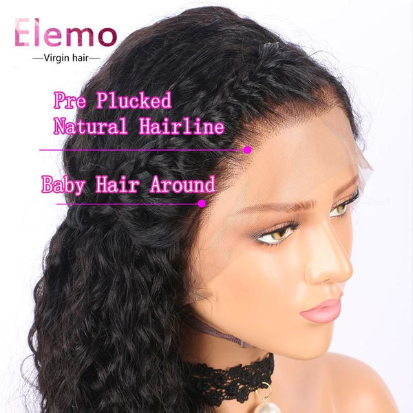 Water Wave 360 Lace Frontal Wig With Baby Hair Virgin